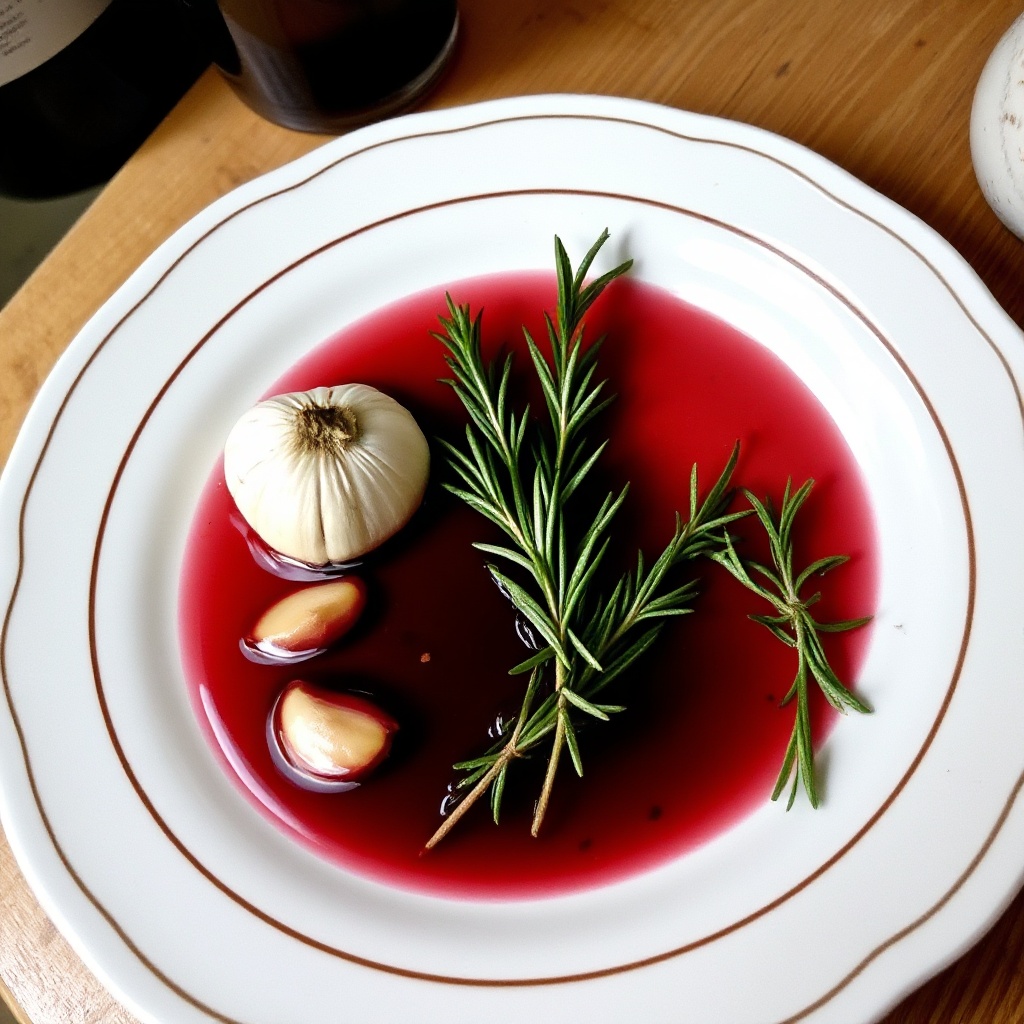 Homemade Herb-Infused Red Wine Vinegar