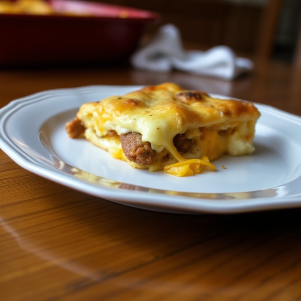 Casseruola Salata per Colazione con Croissant
