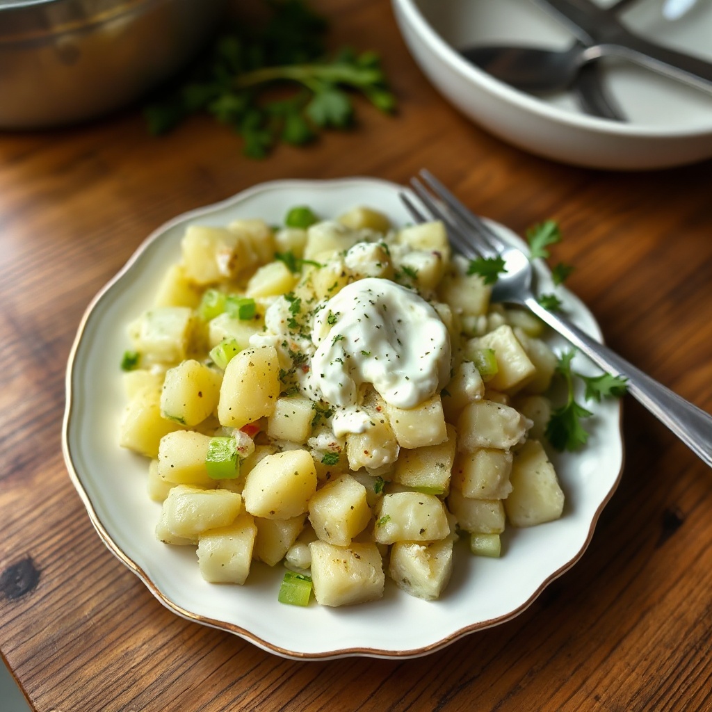Cremiger Kräuter-Kartoffelsalat