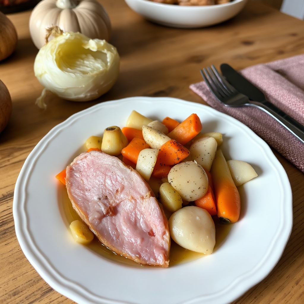 Savory Ham and Seasonal Vegetables