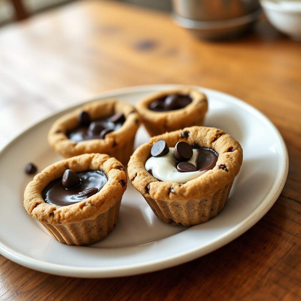 Chocolate Ganache Cookie Cups