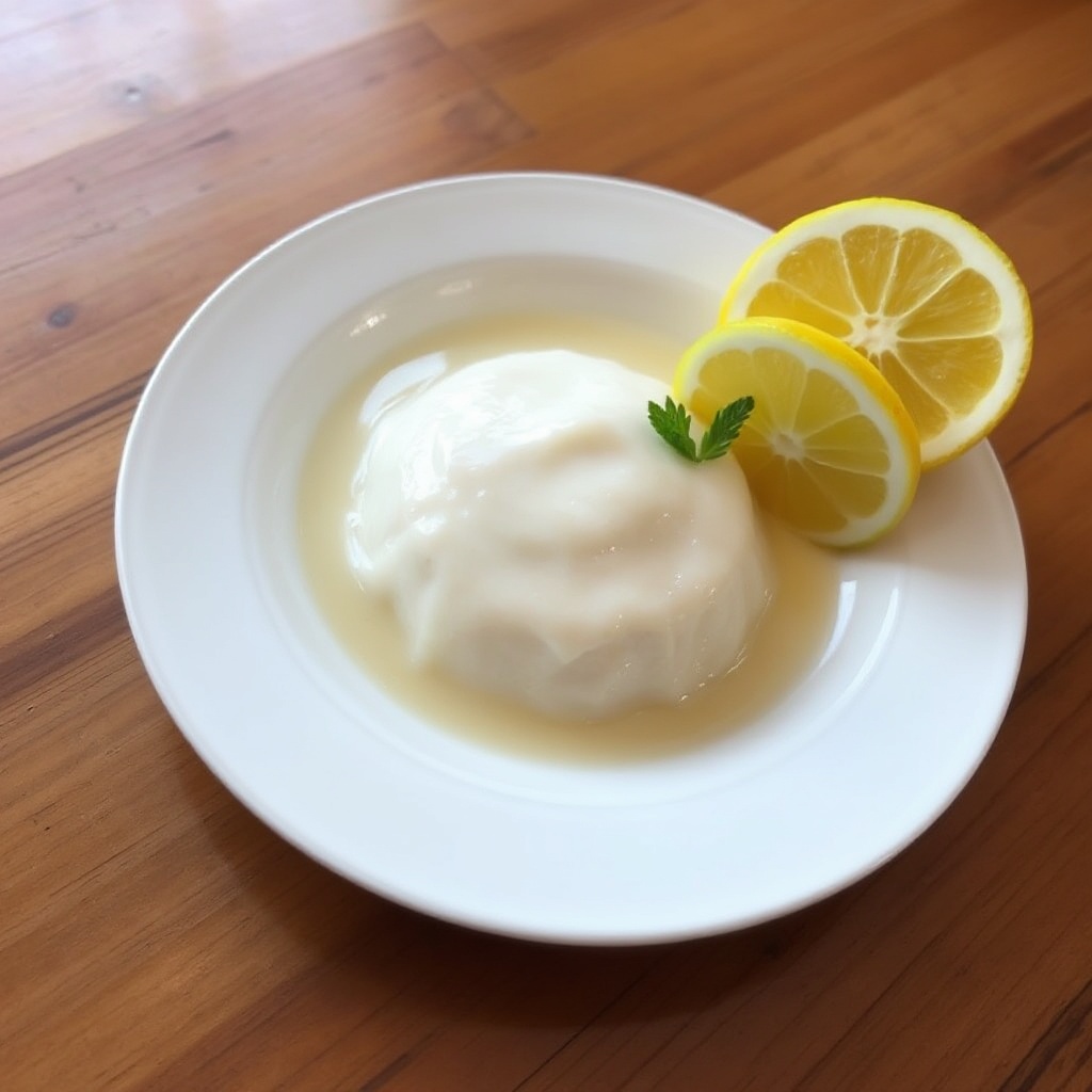 Creamy Lemon Soy Dessert