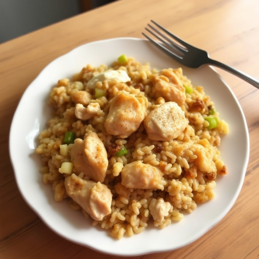 Casseruola di Pollo e Riso Selvatico