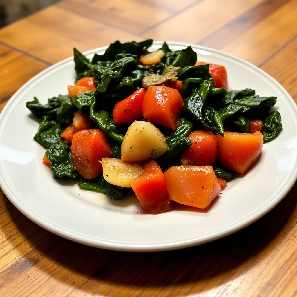 Savory Collard Greens with Tomatoes and Herbs