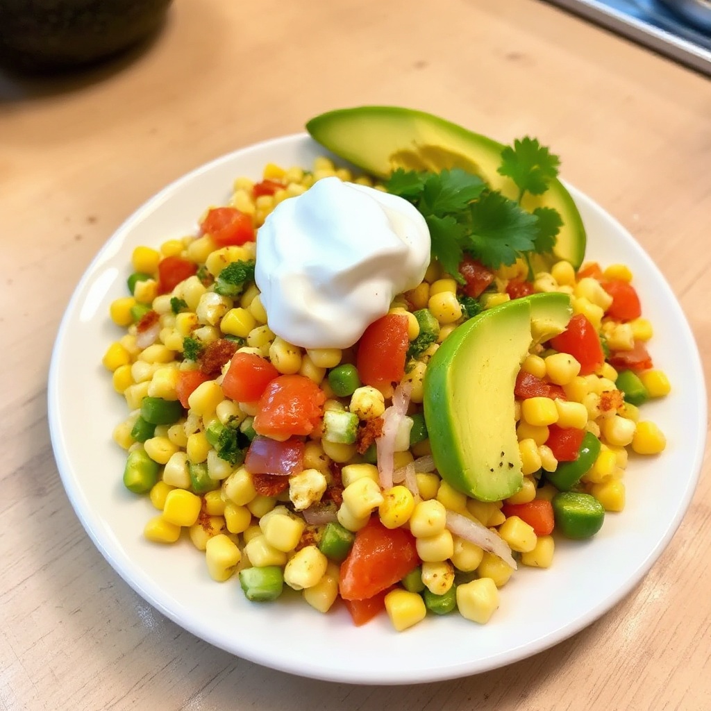 Würziger Mais-Avocado-Salat