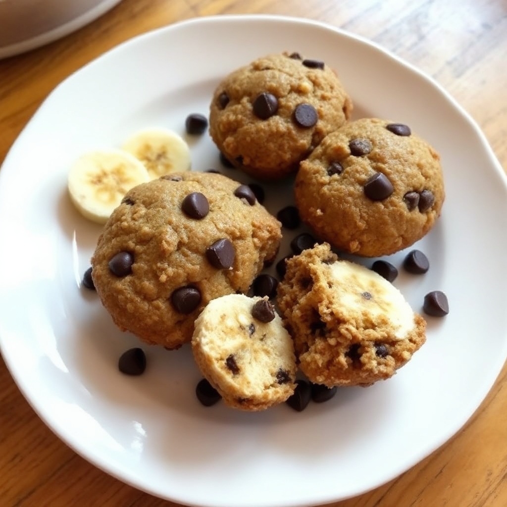 Banana Oat Chocolate Chip Muffins