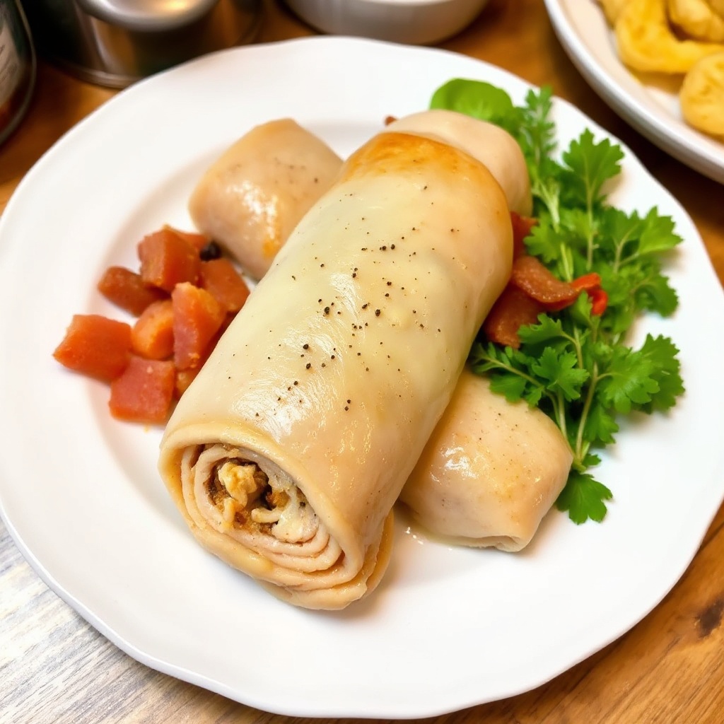 Herzhafte Gefüllte Hähnchenrollen