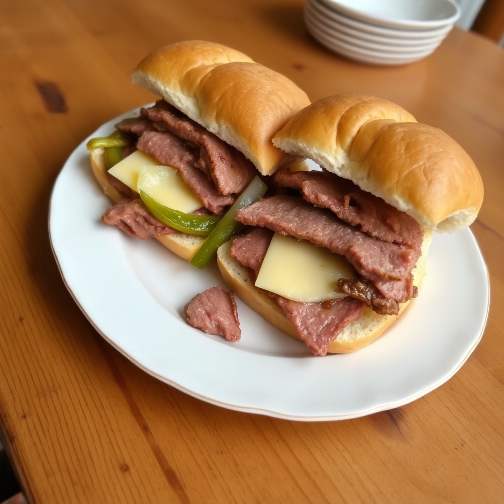 Panini Salati con Roast Beef e Formaggio Svizzero