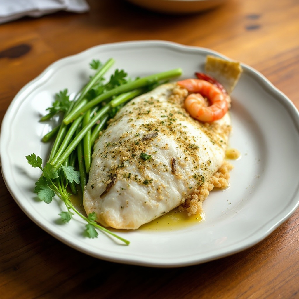 Herbed Seafood-Stuffed Flounder
