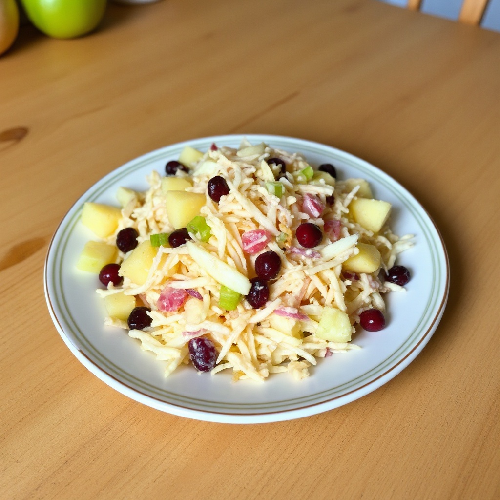 Insalata di Cavolo Tropicale con Mele