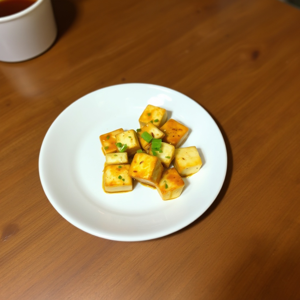 Tofu Dorato con Glassa Piccante
