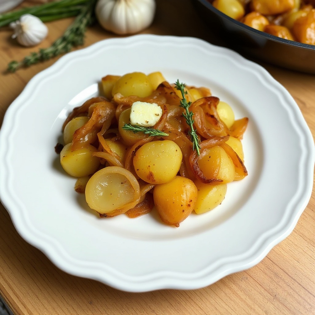 Golden Skillet Potatoes with Caramelized Onions