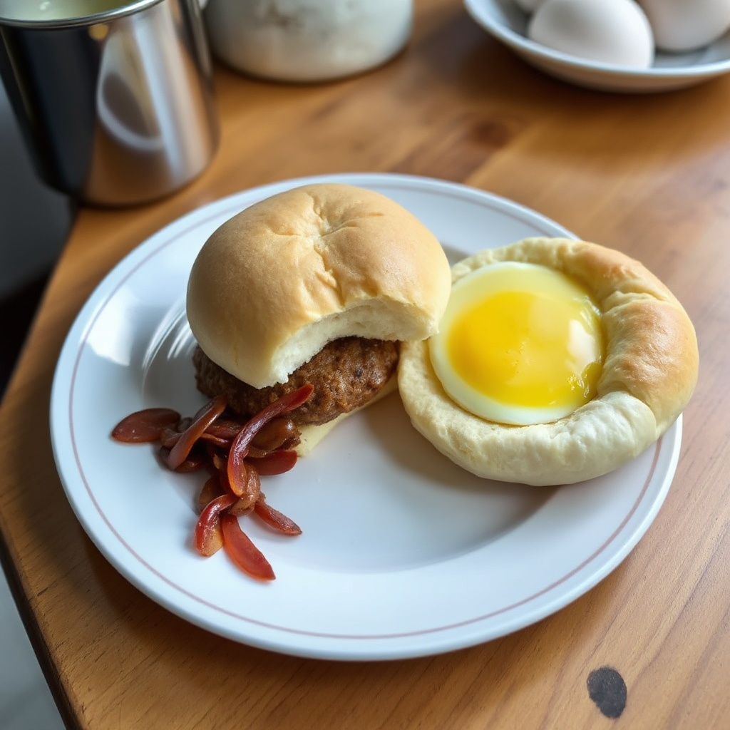 Weiche und fluffige Burgerbrötchen