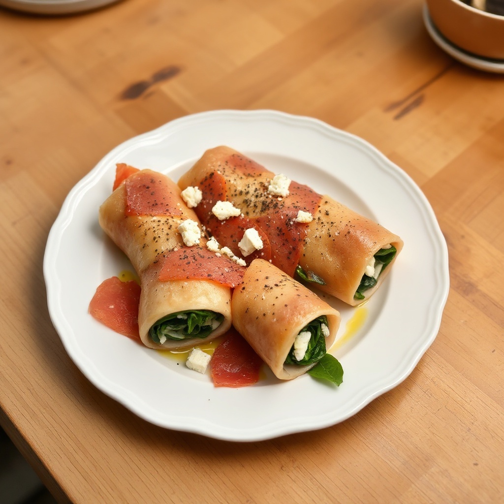 Spinach and Feta Stuffed Chicken Rolls