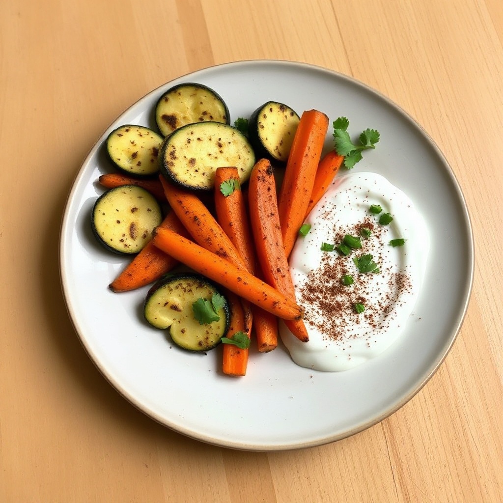 Verdure Mediterranee Grigliate con Salsa di Yogurt Speziato