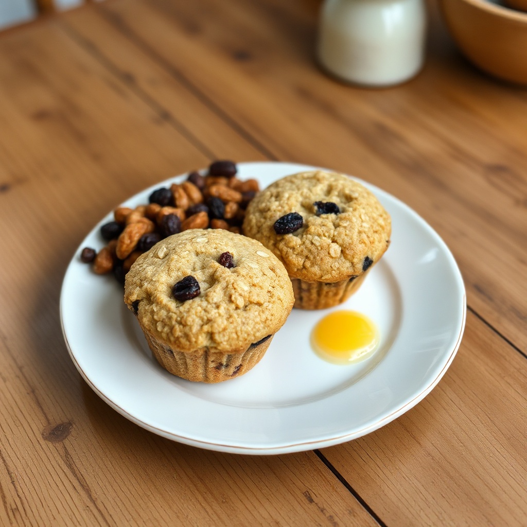 Honig-Hafer-Muffins