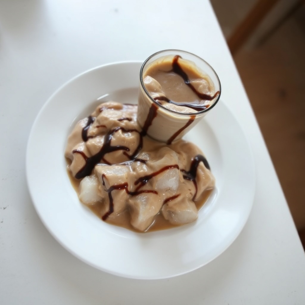 Cremiger Eiskaffee-Mocha-Genuss