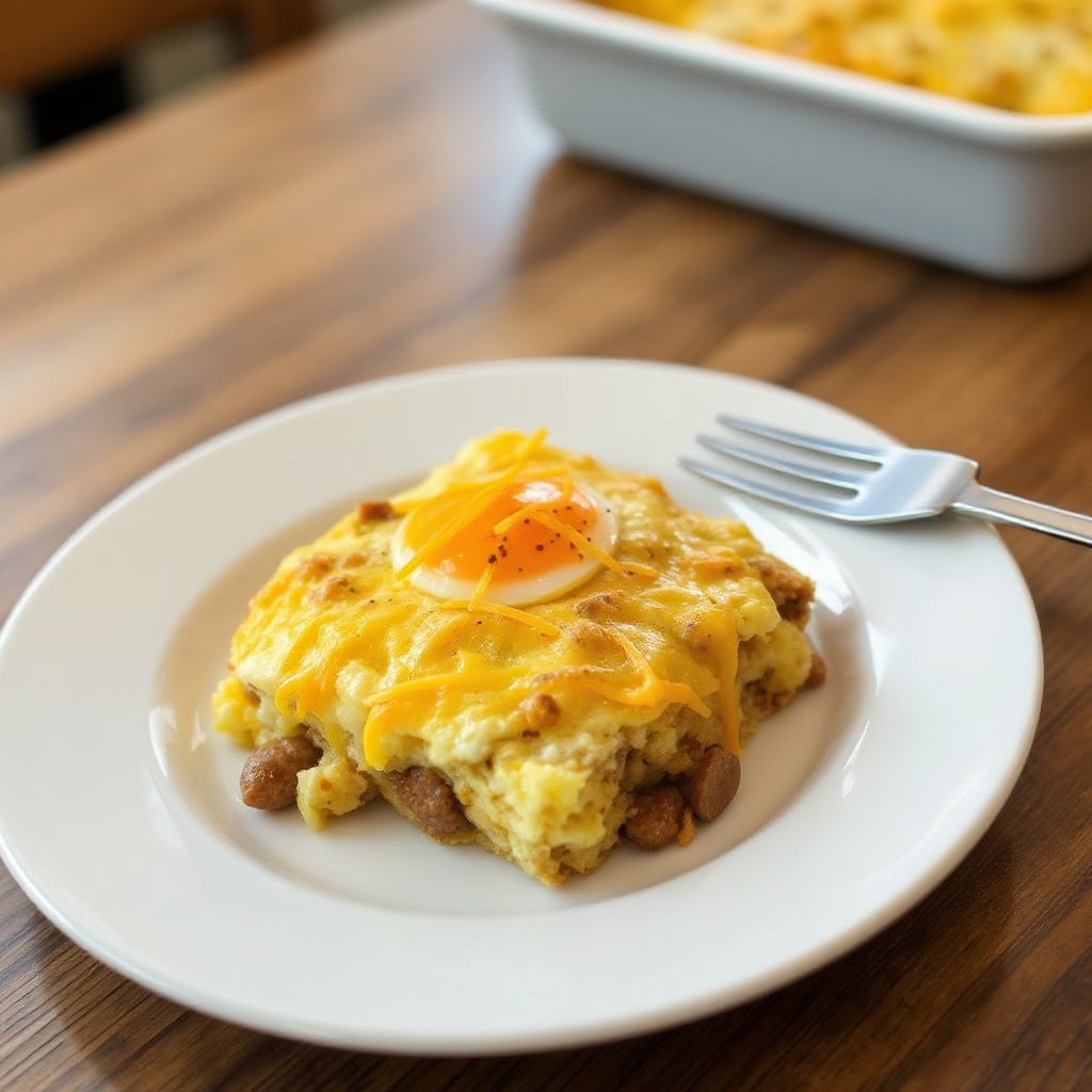 Käse-Hash-Brown-Frühstücksauflauf