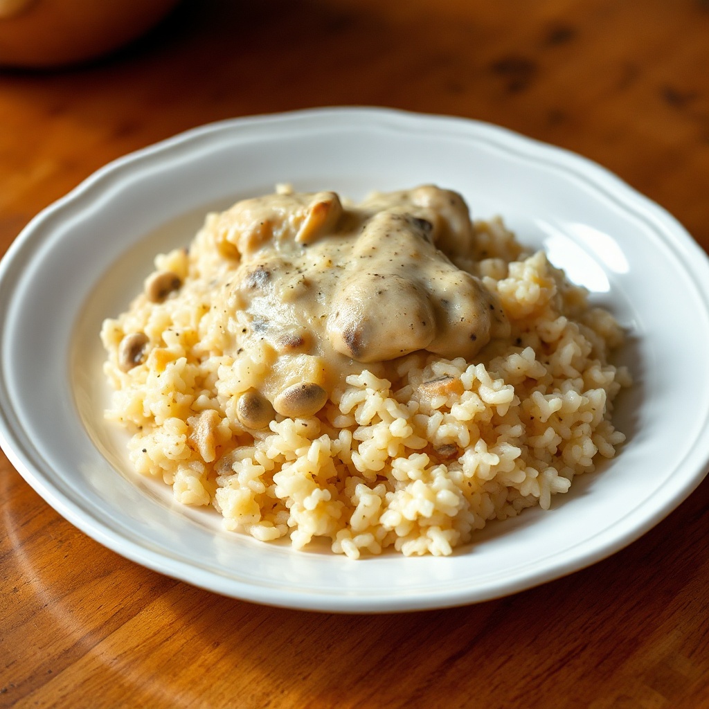 Creamy Baked Chicken and Rice Delight