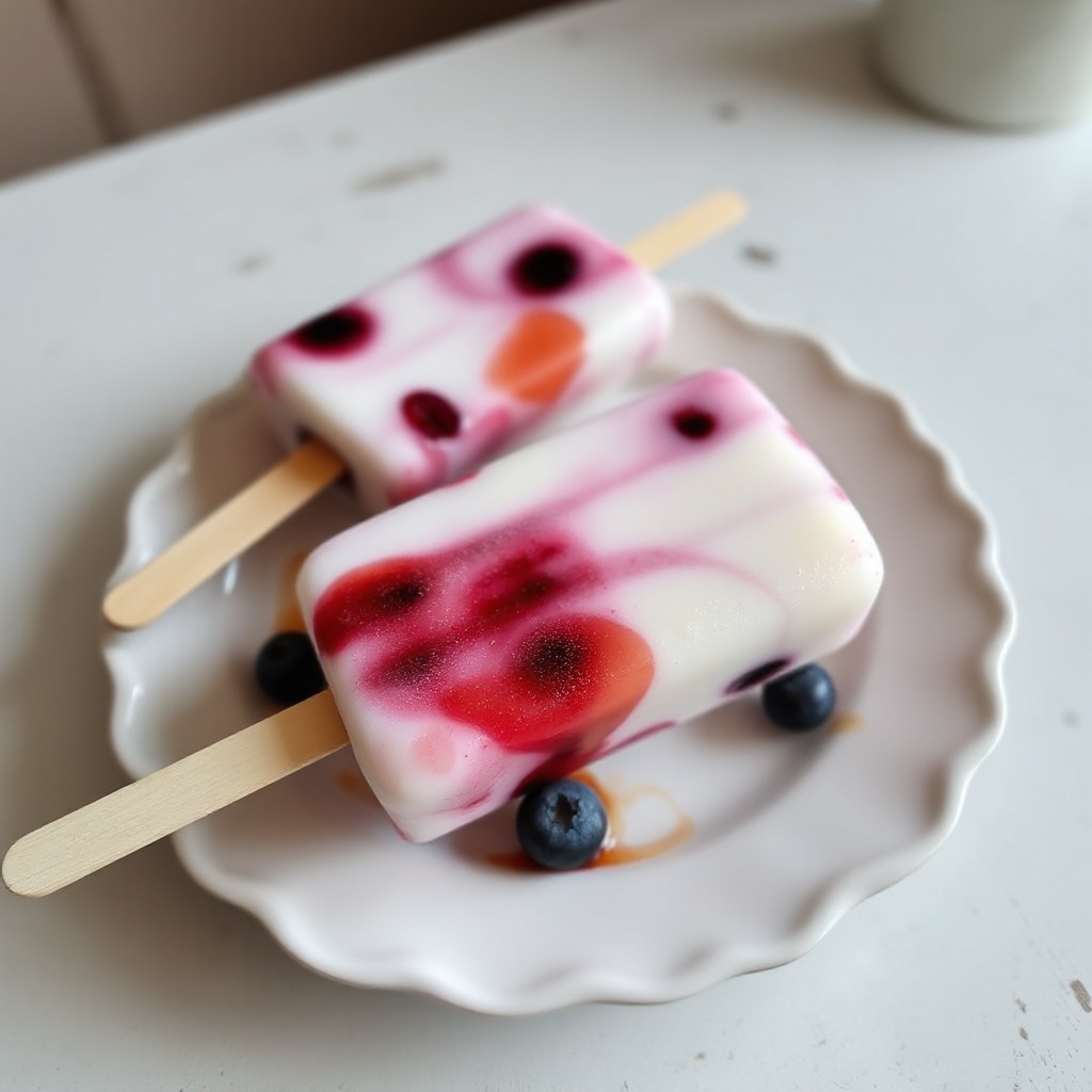 Ghiaccioli di Yogurt e Frutti di Bosco