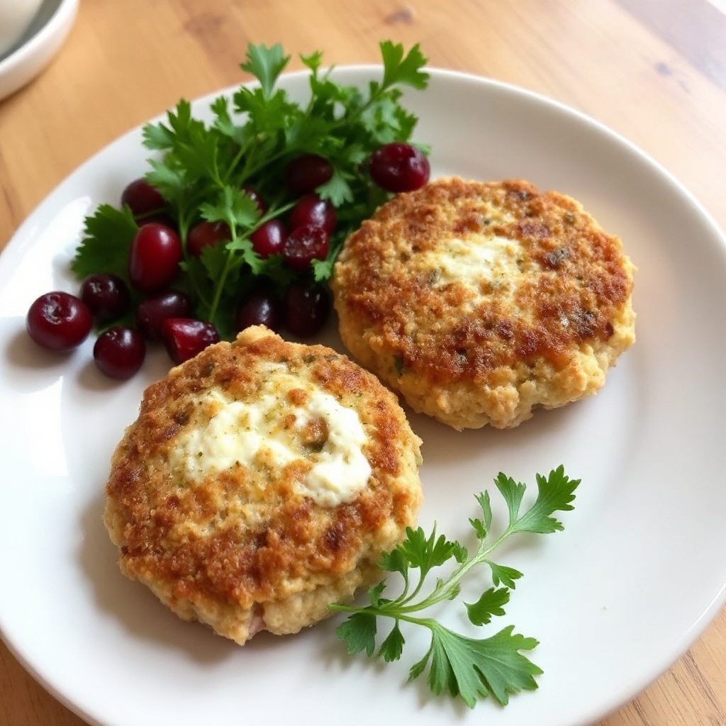 Frittelle di Granchio e Mirtilli