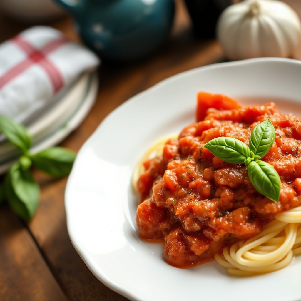 Klassische Tomaten-Basilikum-Sauce