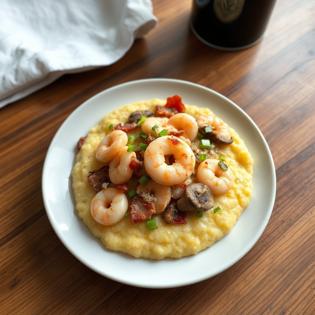 Creamy Shrimp and Cheese Polenta