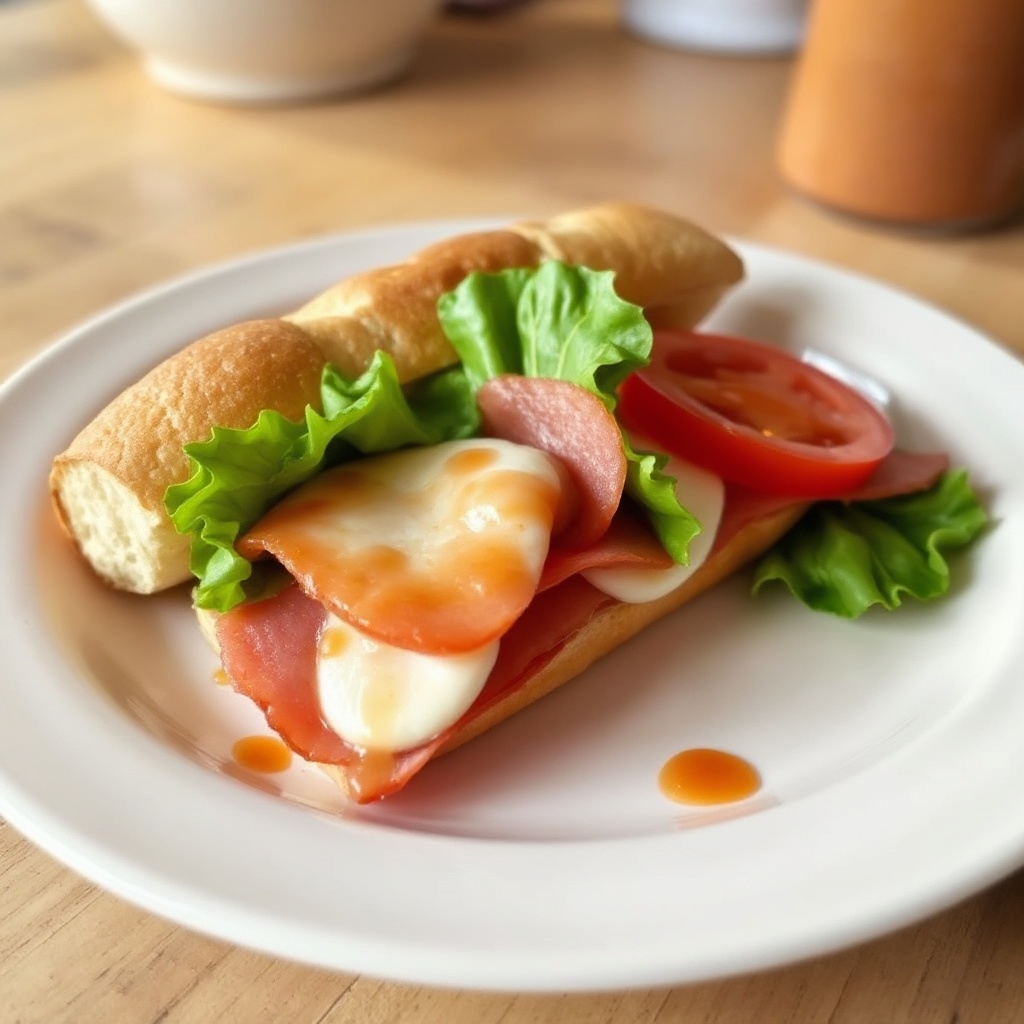 Italienisch Gebackenes Hoagie Sandwich