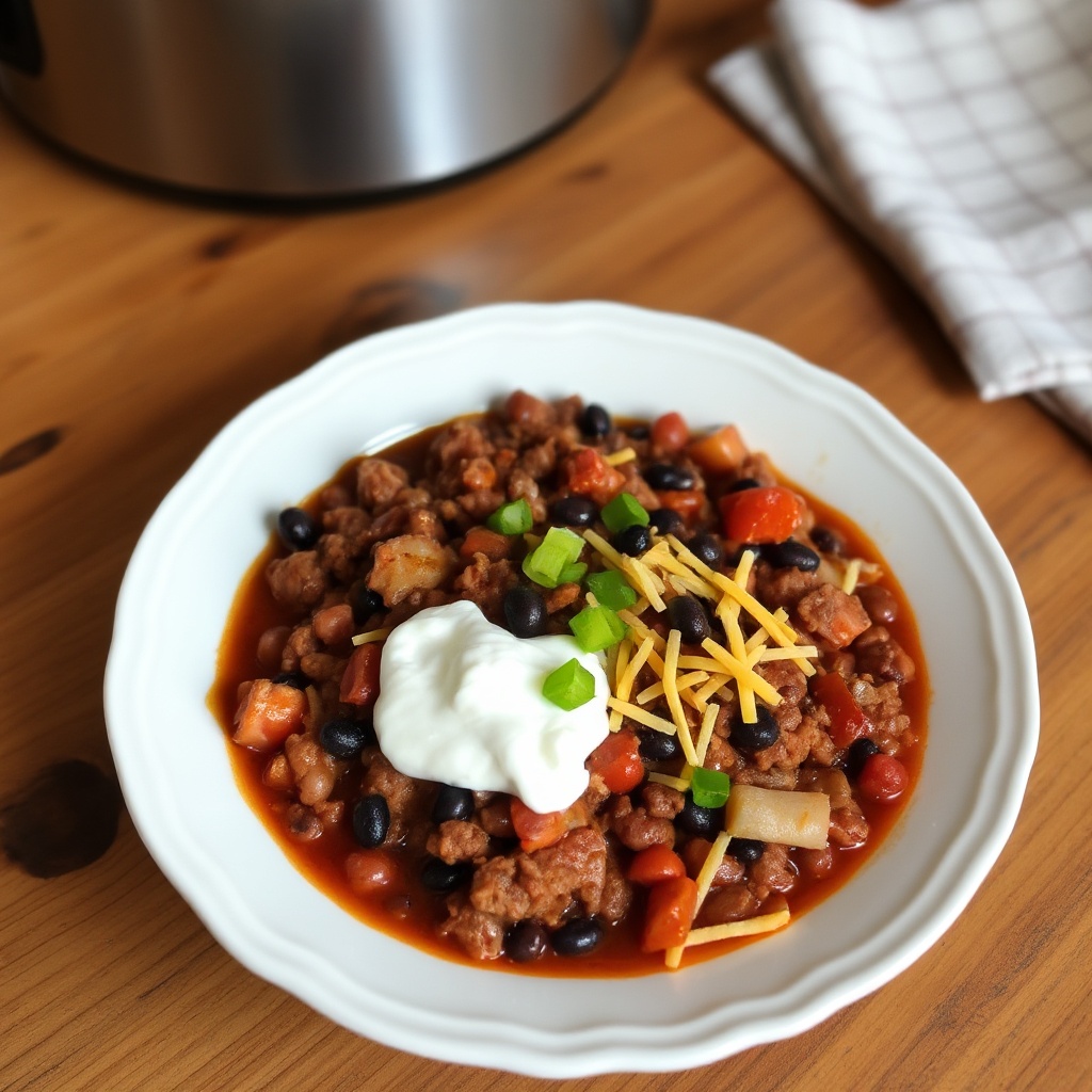 Rauchiges Rindfleisch- und Bohnen-Chili