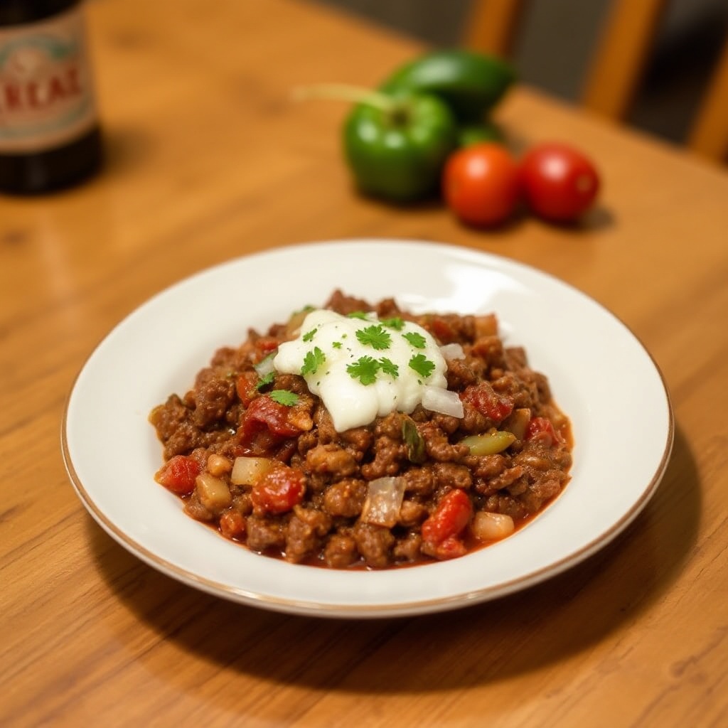 Texas-Style Herzhaftes Chili