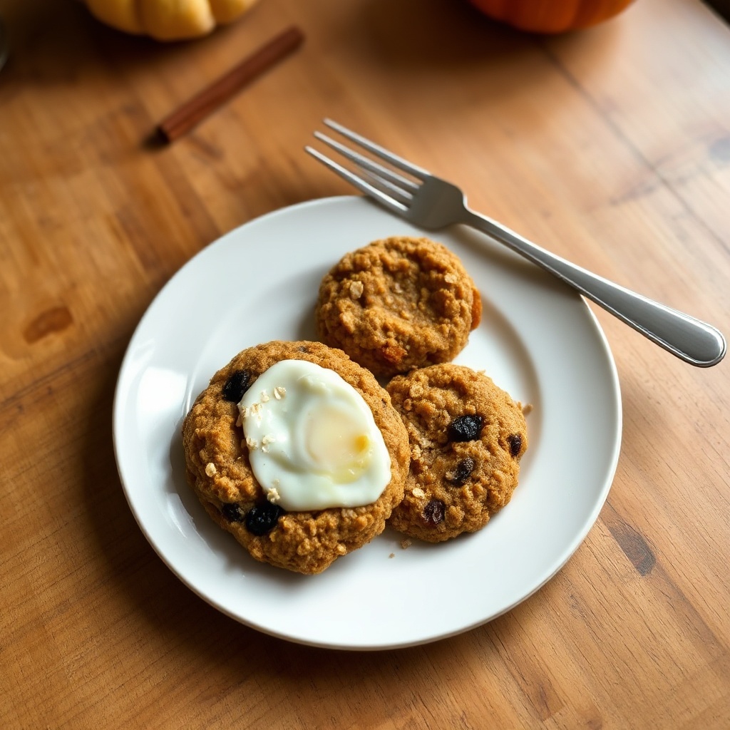 Spiced Pumpkin Oatmeal Cookies