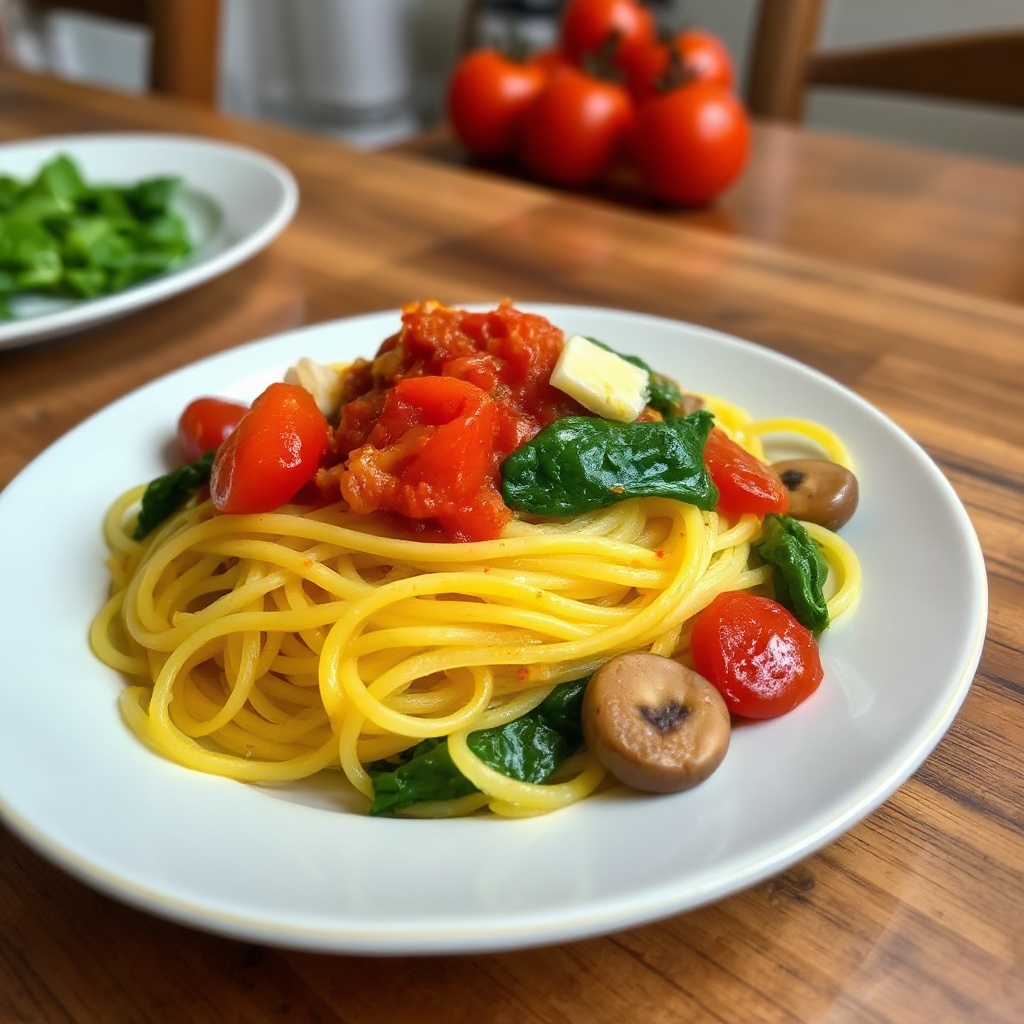 Herzhafter Spaghetti-Kürbis-Genuss