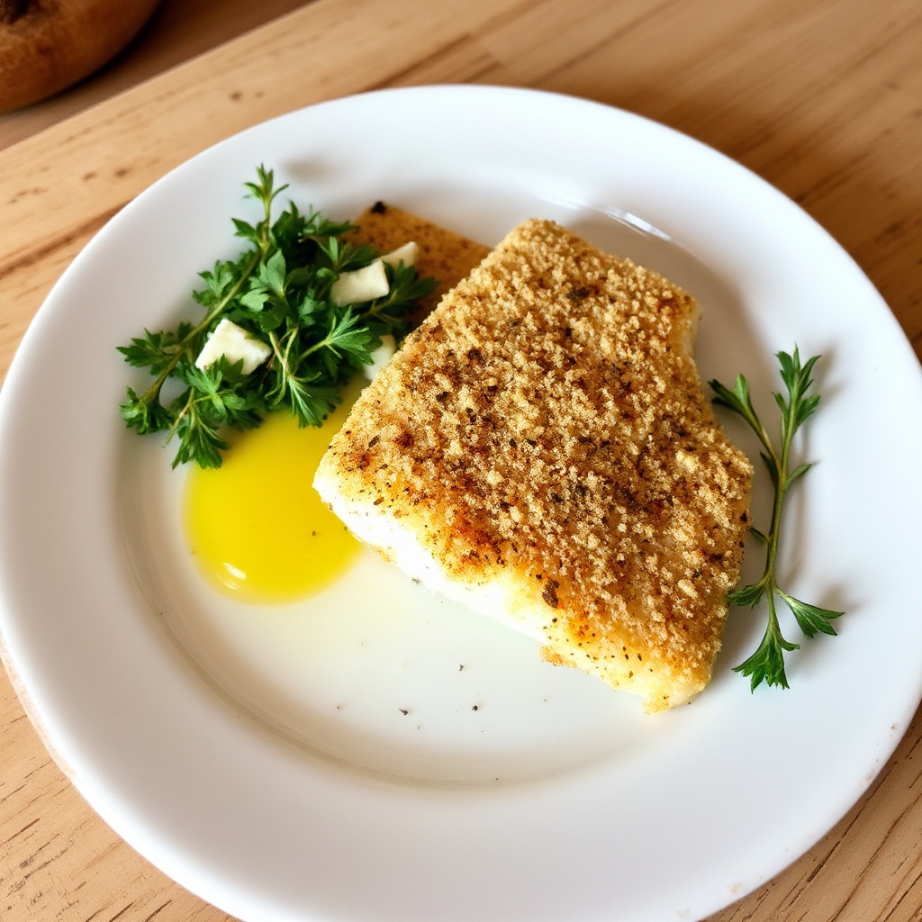 Knusprige Kräuterkruste-Fischfilets