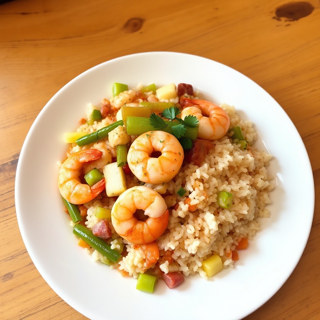 Coastal Shrimp and Rice Delight