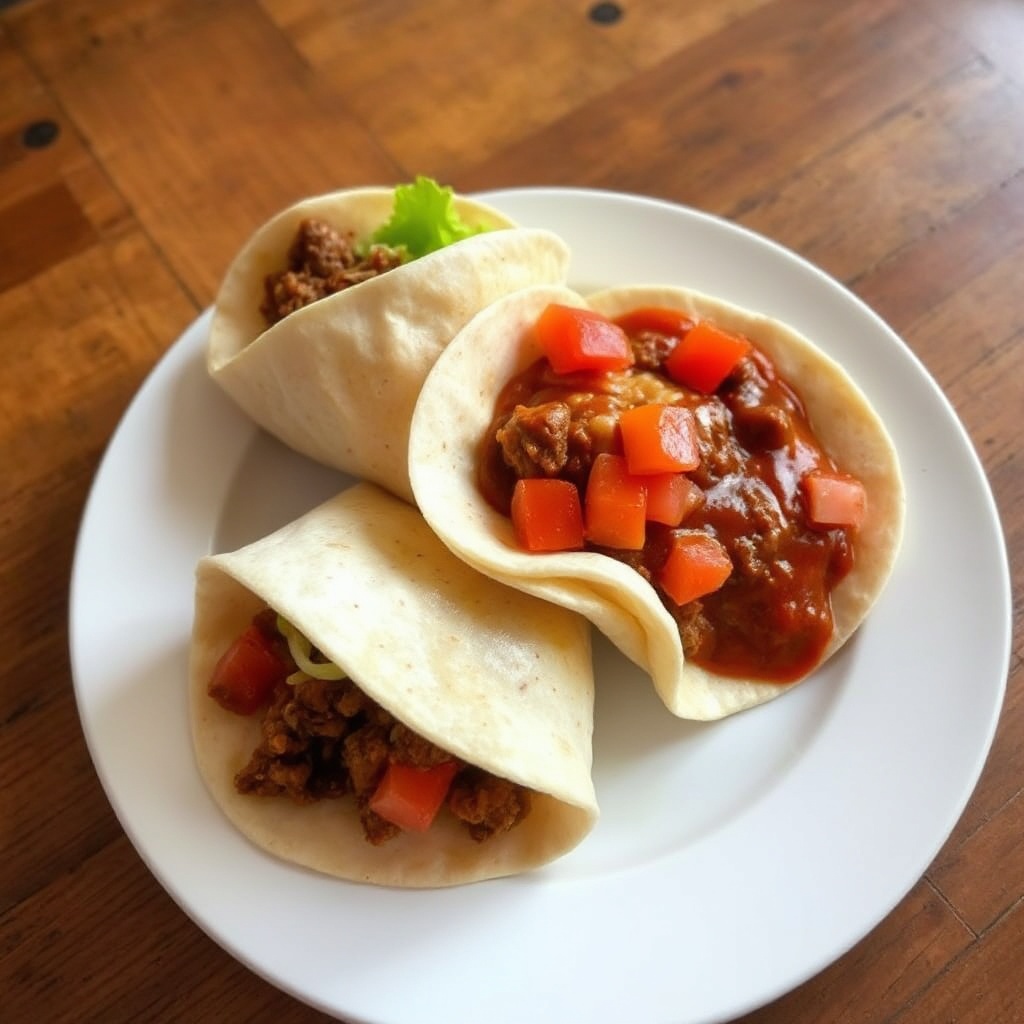 Herzhafte Rindfleisch-Enchilada-Wraps