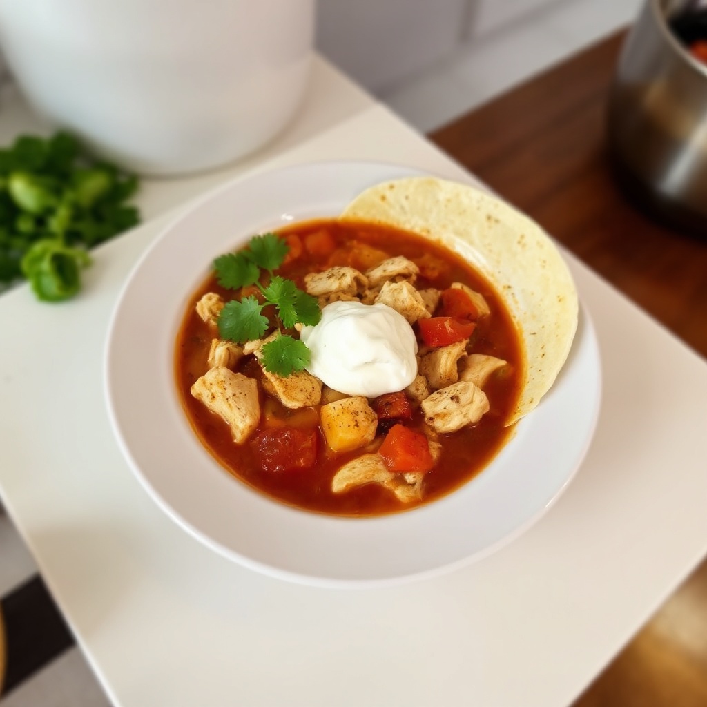 Zuppa di Tortilla di Pollo Piccante