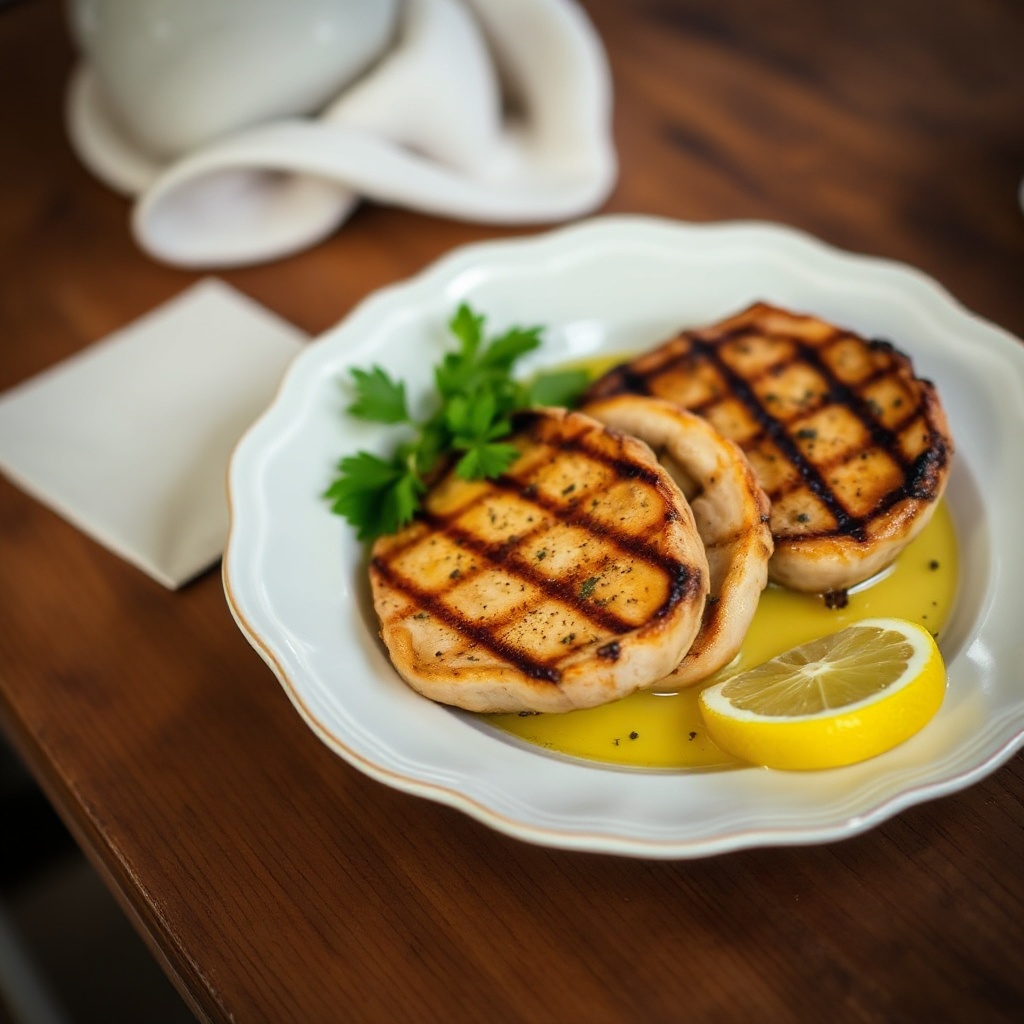 Mediterrane Honig-Zitronen Grill-Schweinekoteletts