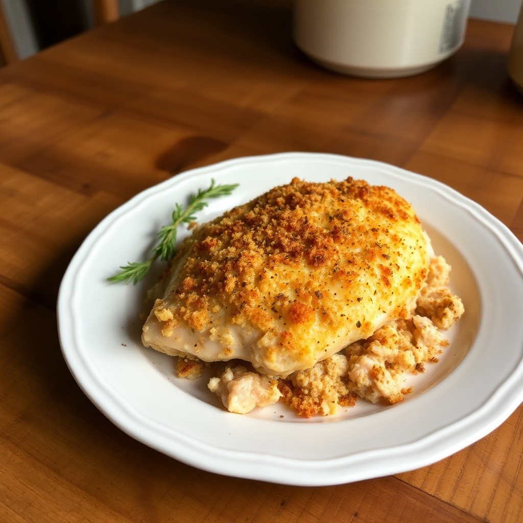 Knuspriges Knoblauch-Kräuter-Hühnchen aus dem Ofen