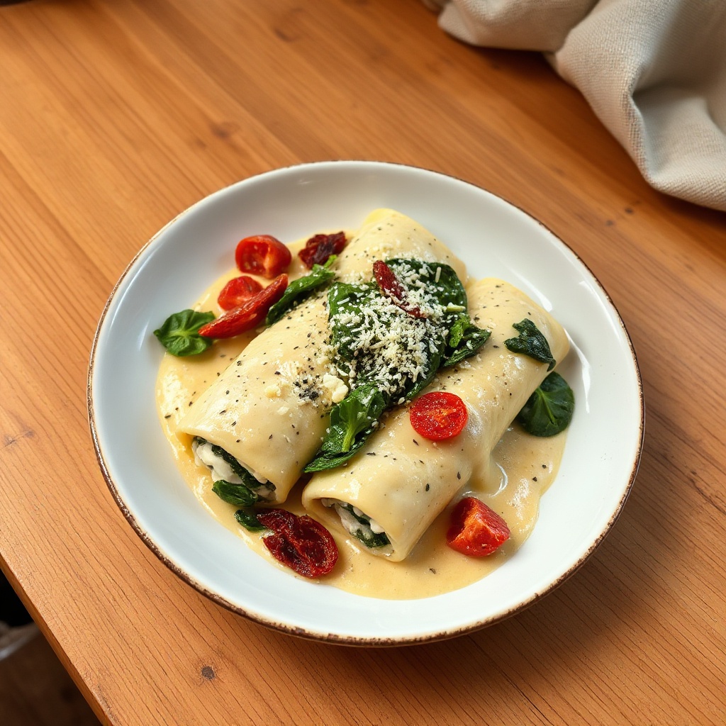 Cannelloni Crema di Pollo e Spinaci