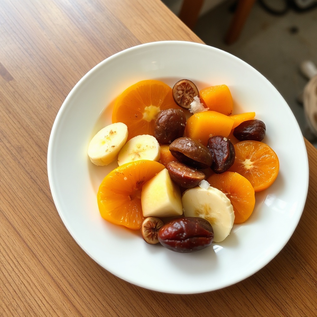 Oriental inspirierte frische Obstmedley