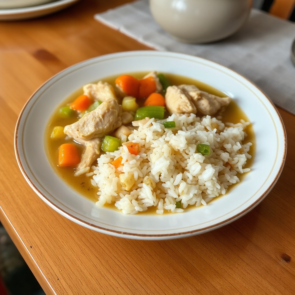 Savory Chicken and Rice Soup