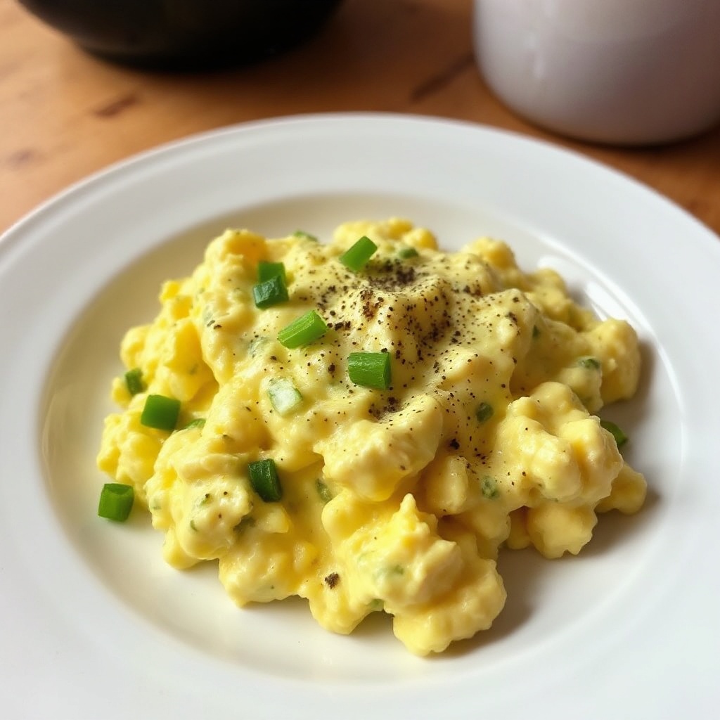 Creamy Herb Scrambled Eggs