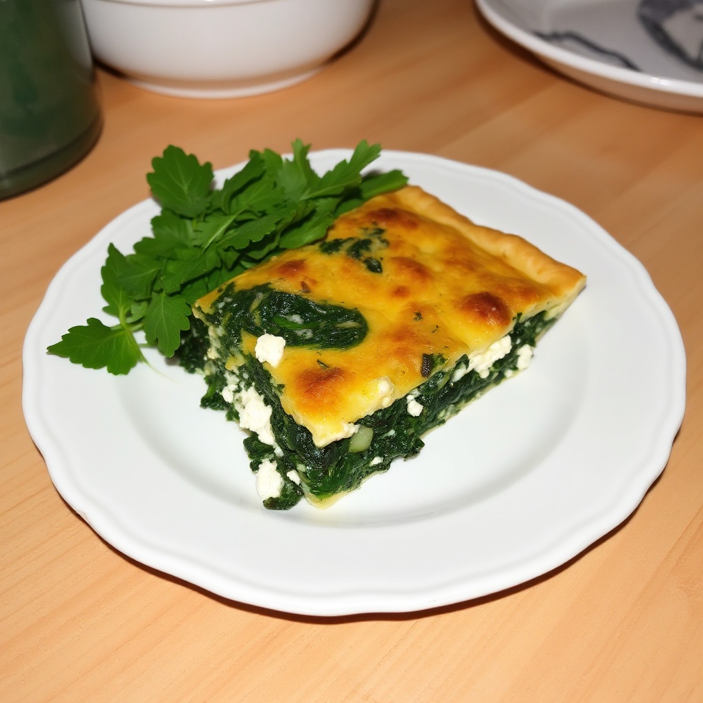 Golden Spinach and Cheese Pie