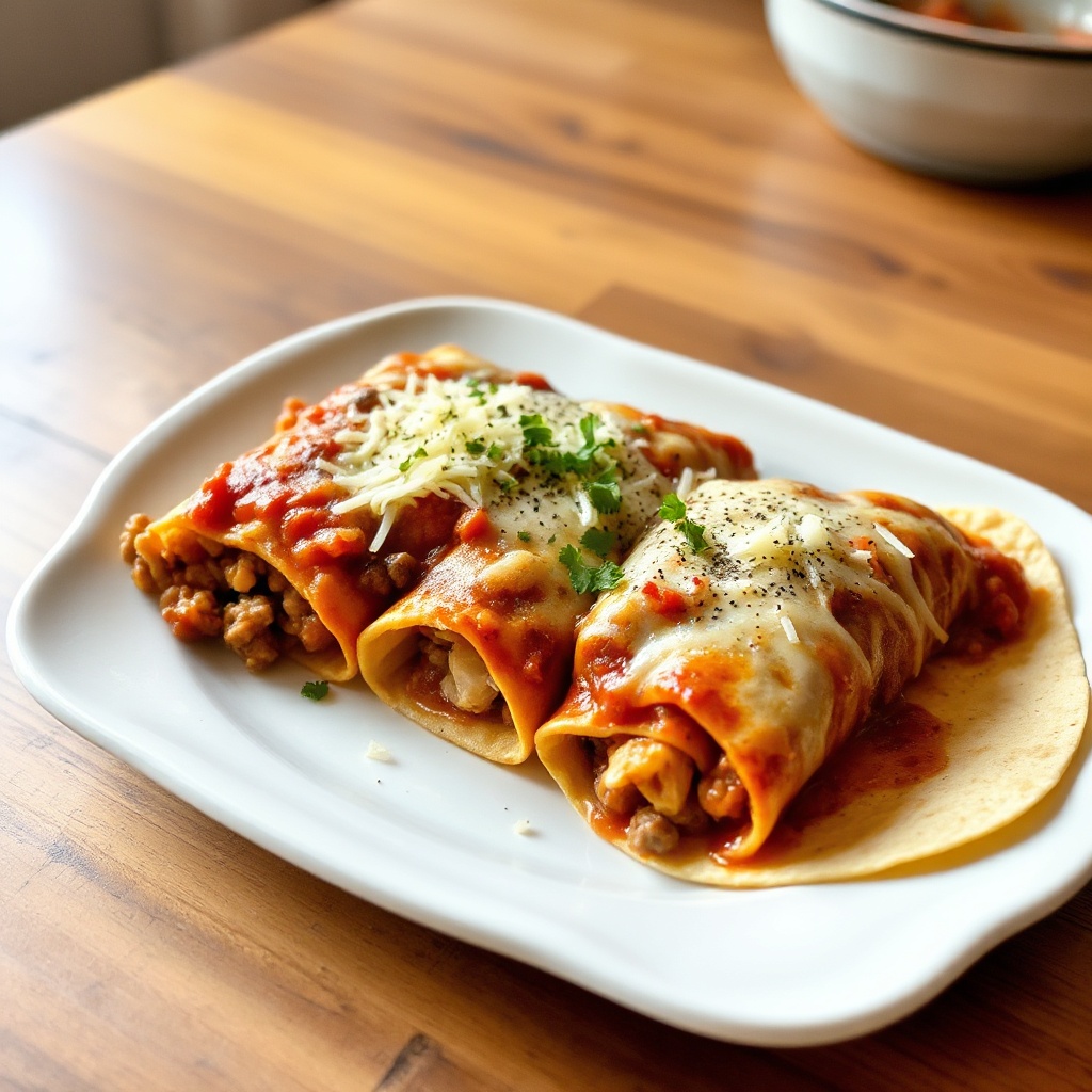 Enchiladas Salate di Pollo e Manzo
