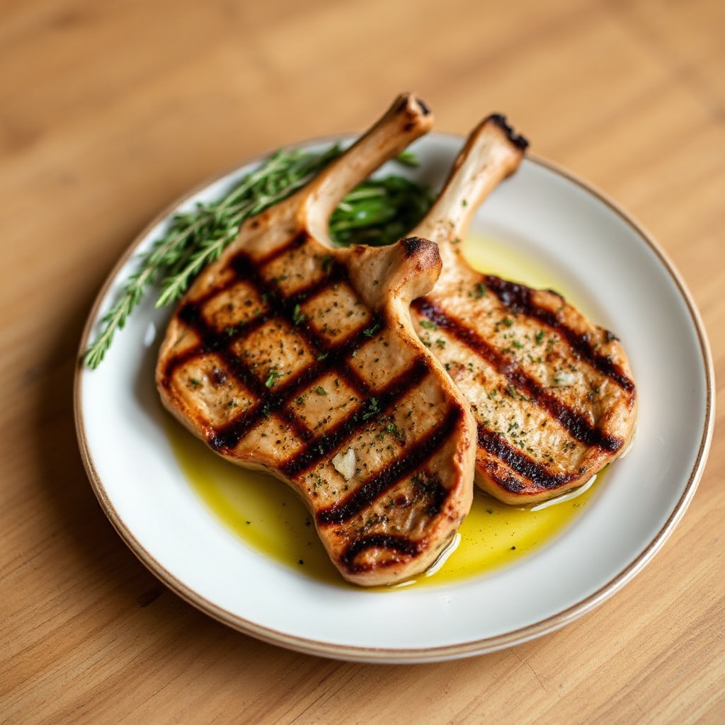 Herbed Grilled Pork Chops