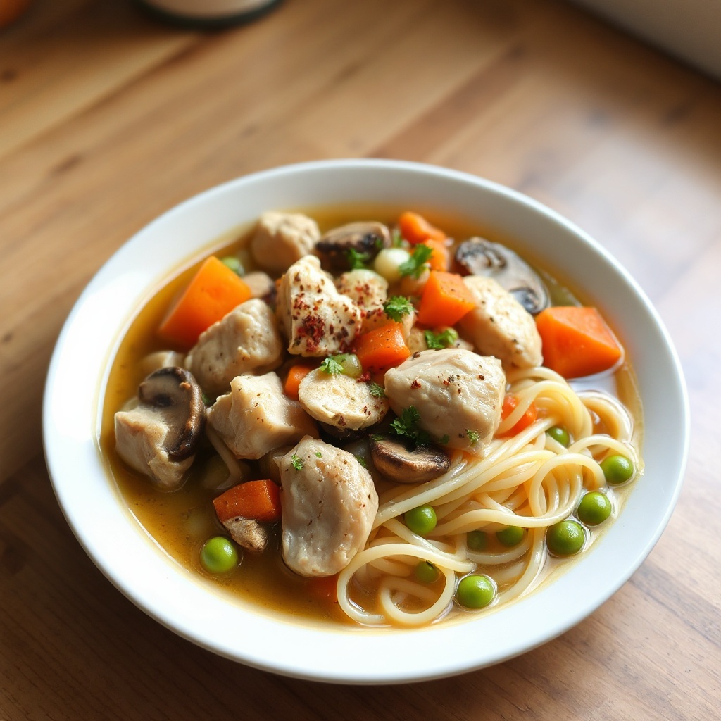 Savory Chicken and Vegetable Noodle Soup