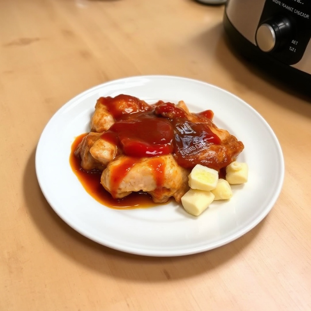 Delizia di Pollo BBQ in Slow Cooker
