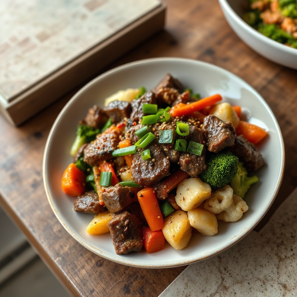 Saltato di Manzo e Verdure Coreano