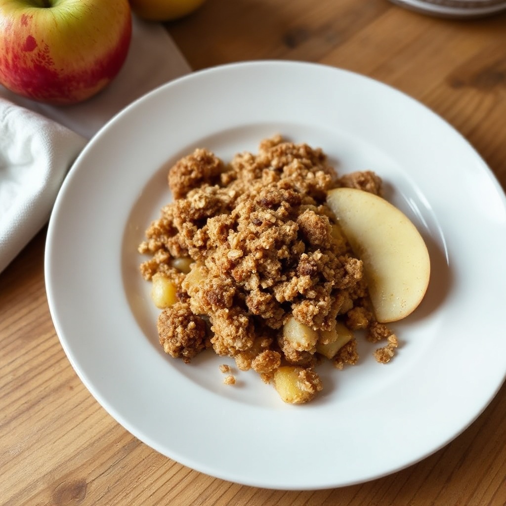 Zimt-Apfel-Hafer-Crumble