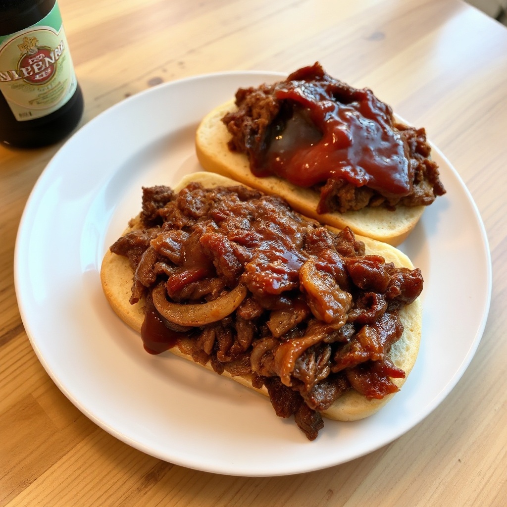 Herzhafte BBQ Pulled Beef Sandwiches